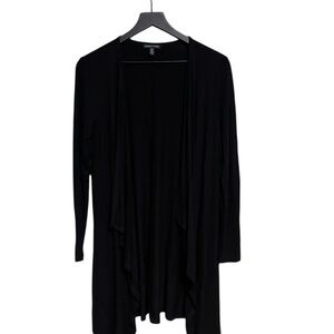 Eileen Fisher Black Long Cardigan Sweater size small